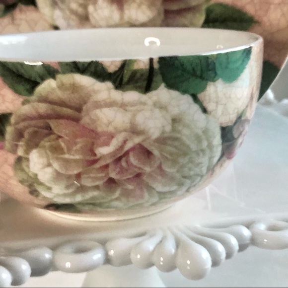 Northamptonshire England Antique Rose Fine Bone China TeaCup & Saucer - Picture 5 of 9